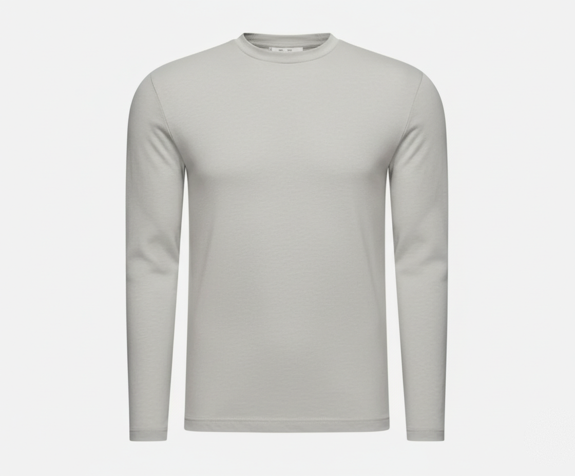 Long sleeve shiny cotton shirt