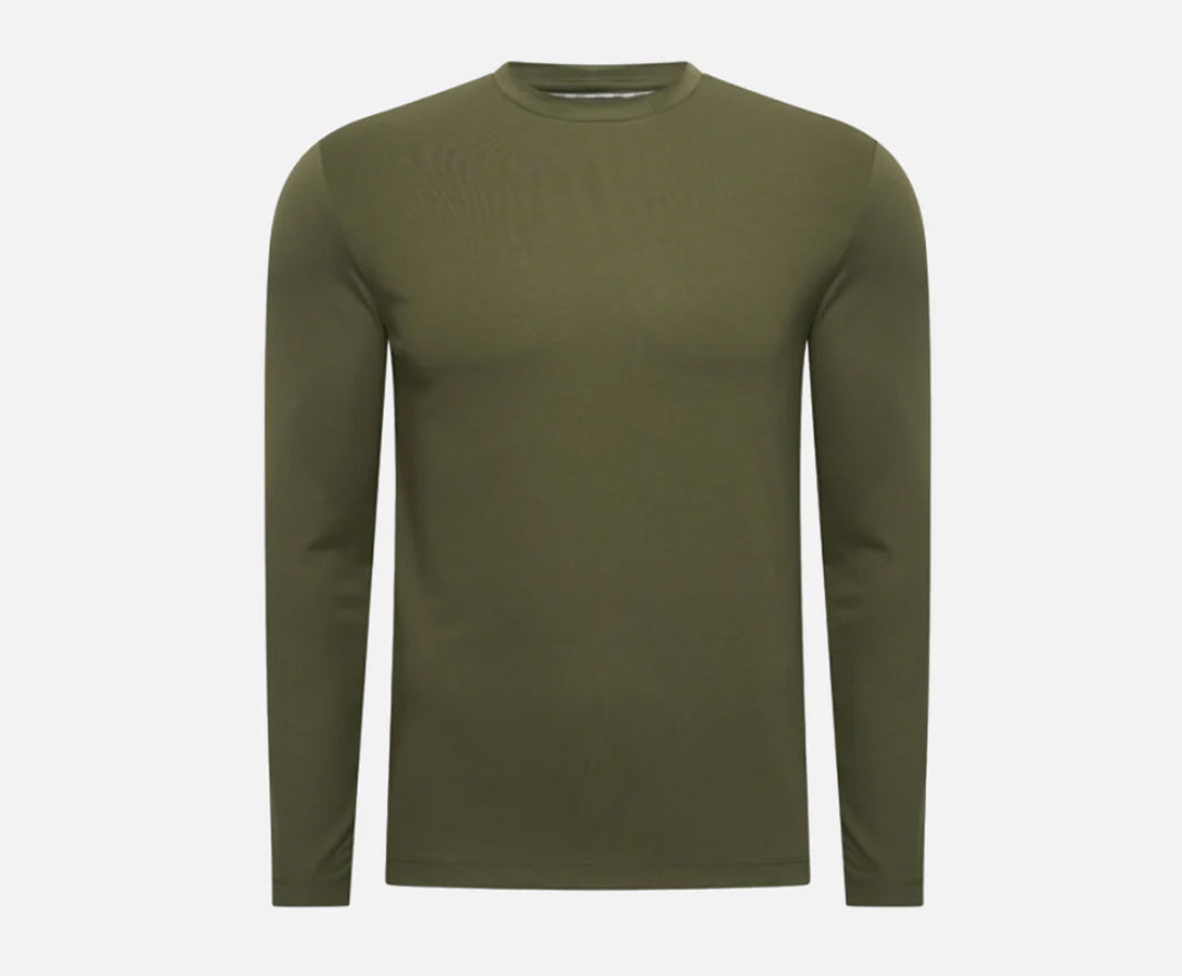 Long sleeve shiny cotton shirt