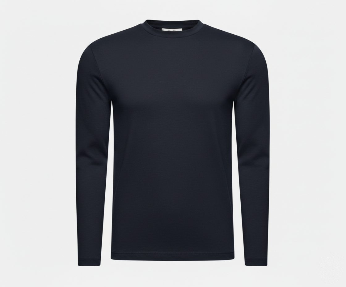 Long sleeve shiny cotton shirt